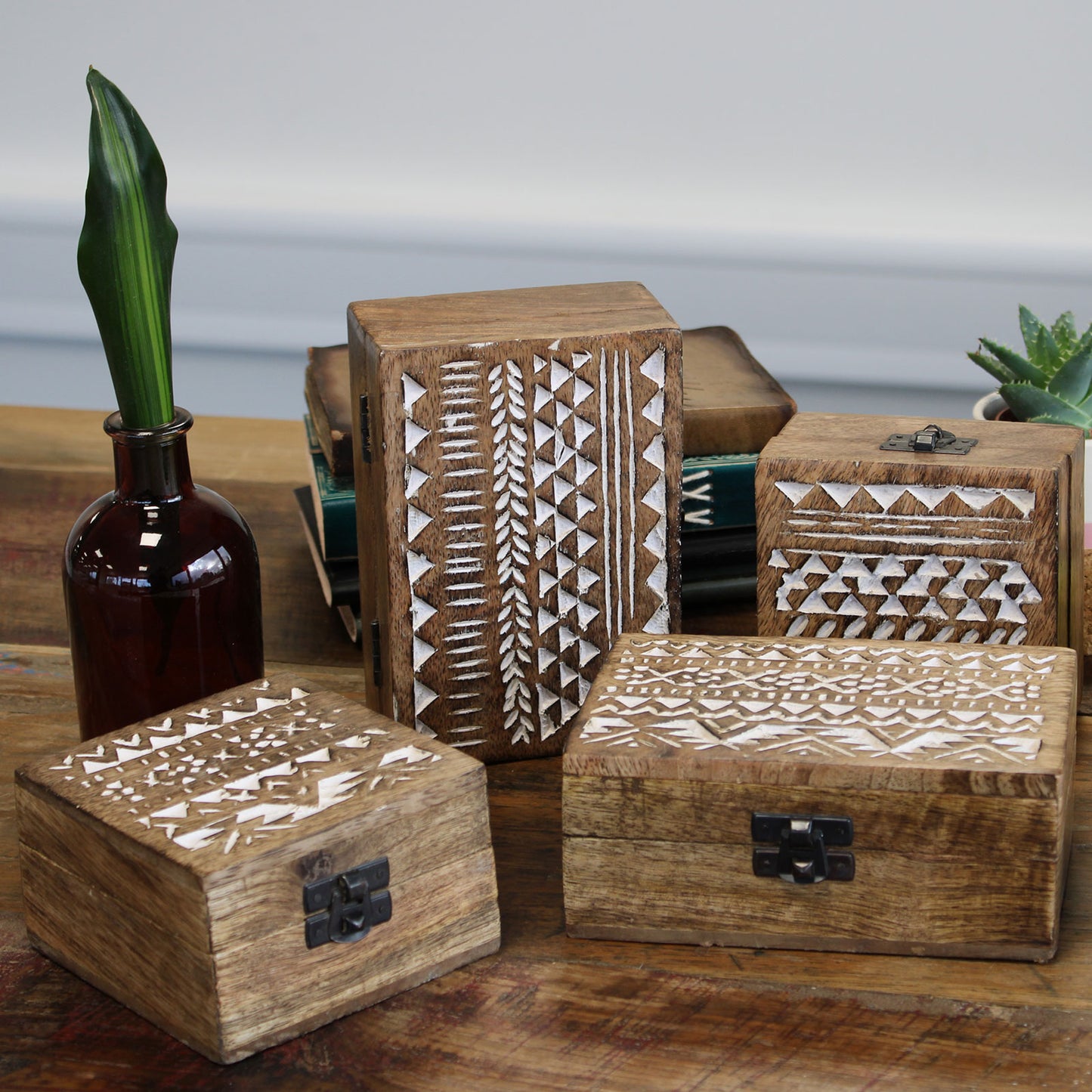 Mango Wood Box - Slavic Design