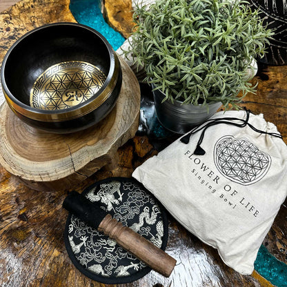 Handcrafted Singing Bowl Set (14cm)