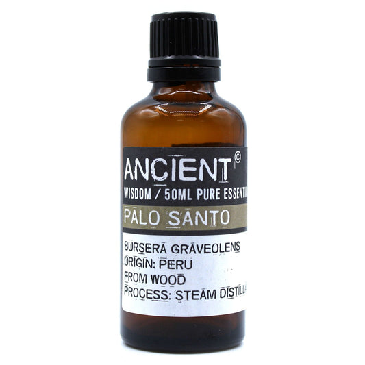 Palo Santo (Bursera Graveolens) Wood Essential Oil 50ml – Aromatherapy & Spiritual Oil for Relaxation