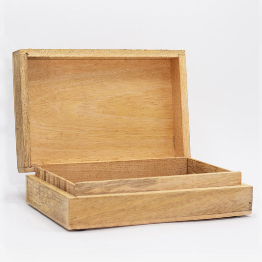 Big Rectangle Box - Buddha Design - 21.5x14x6.3cm